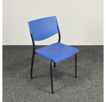 Ahrend Kantinestoel - Blauwe Kunststof Zitting