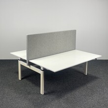 Refurbished Duo Bureau - Slinger Verstelbaar | Nieuw Blad Naar Keuze