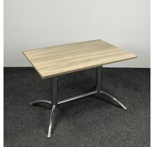 Tafel Met Chroom Onderstel | 120 x 80 cm