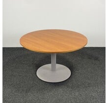 Ronde Zit-Sta Tafel - Houten Blad | 72 - 114 cm Hoog