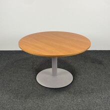 Ronde Zit-Sta Tafel - Houten Blad | 72 - 114 cm Hoog