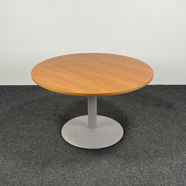 Ronde Zit-Sta Tafel - Houten Blad | 72 - 114 cm Hoog