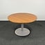 Lamers Kantoormeubelen Ronde Zit-Sta Tafel - Houten Blad | 72 - 114 cm Hoog