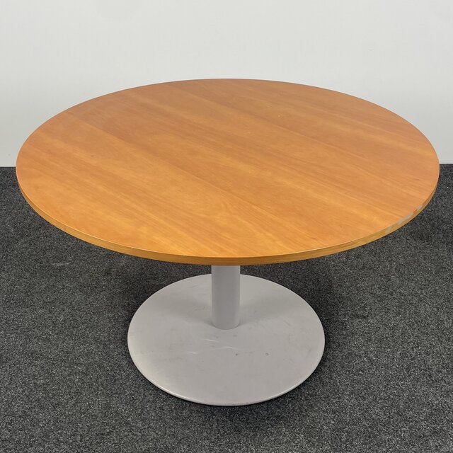 Ronde Zit-Sta Tafel - Houten Blad | 72 - 114 cm Hoog