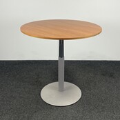 Ronde Zit-Sta Tafel - Houten Blad | 72 - 114 cm Hoog