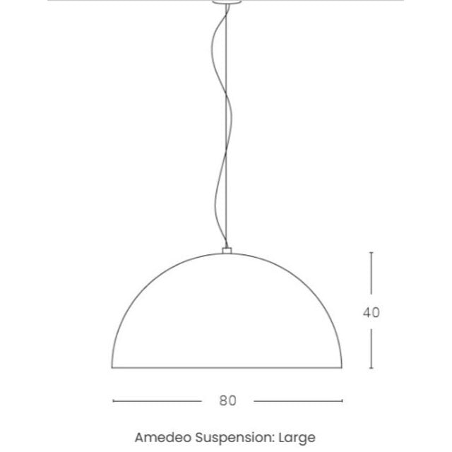 Hanglamp Amedeo Suspension - Zwart