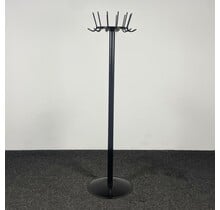 Staande Zwarte Kapstok - 12 Haken