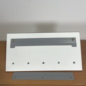 Witte Wandkapstok - 5 Haken en Bovenrek