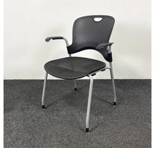Herman Miller Caper Stoel Met Armleuningen - Zwart