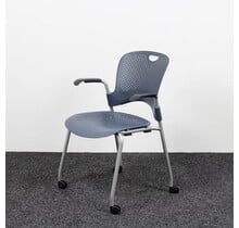 Herman Miller Caper Stoel Met Armleuningen - Blauw