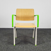 Ahrend Schoolstoel - Groene Armleuningen