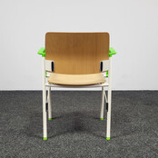 Ahrend Schoolstoel - Groene Armleuningen