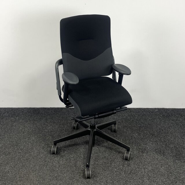 Grahl Xenium Bureaustoel - Zwart / Grijze Bekleding