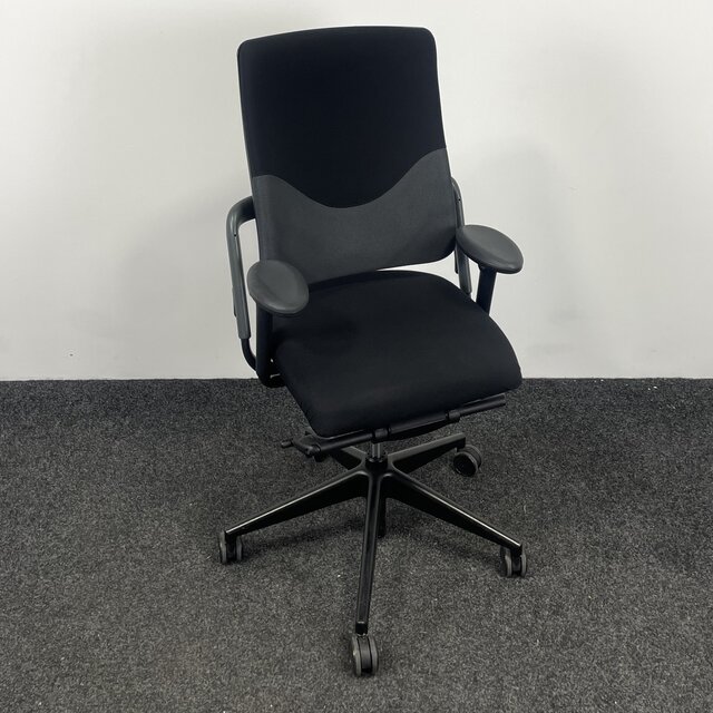 Bureaustoel Grahl Xenium - Zwart / Grijze Bekleding