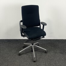 Bureaustoel Grahl Xenium - Zwart - Chroom Voetkruis