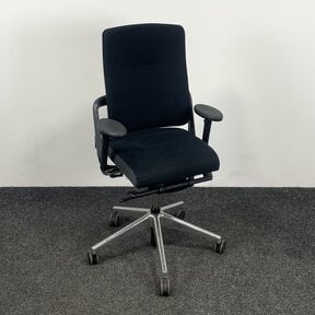 Bureaustoel Grahl Xenium - Zwart - Chroom Voetkruis