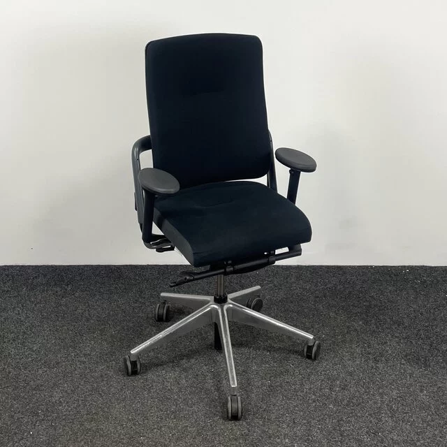 Bureaustoel Grahl Xenium - Zwart - Chroom Voetkruis