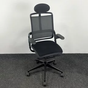 Zwarte Bureaustoel Grahl Xenium - Mesh Rugleuning