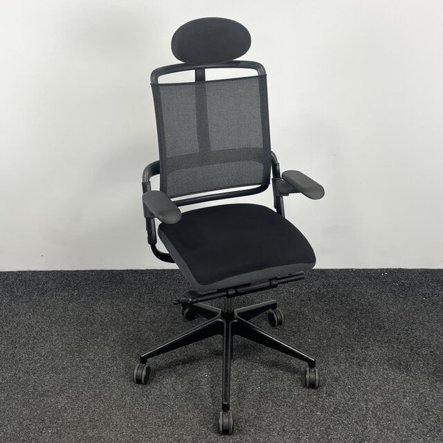 Zwarte Bureaustoel Grahl Xenium - Mesh Rugleuning