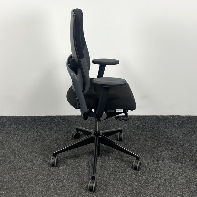 Bureaustoel Grahl Xenium - Zwart / Grijs - Zwart Voetkruis