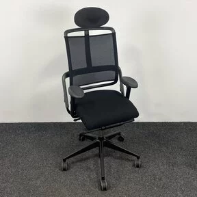 Bureaustoel Grahl Xenium - Zwart - Mesh Rugleuning