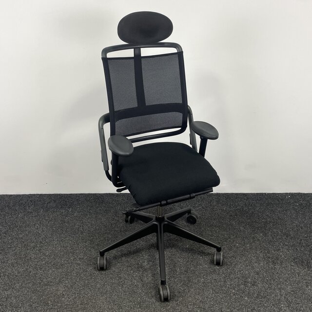 Bureaustoel Grahl Xenium - Zwart - Mesh Rugleuning