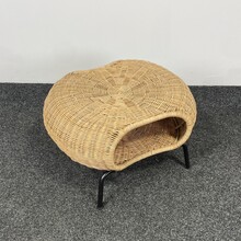 Rotan Voetenbank met Opbergruimte