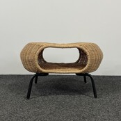 Rotan Voetenbank met Opbergruimte