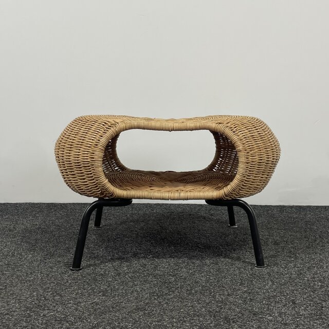 Rotan Voetenbank met Opbergruimte