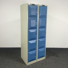 Blauwe Lockerkast - 10-deurs | 193 x 74 x 56 cm