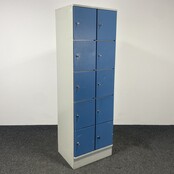 Blauwe Lockerkast - 10-deurs | 195 x 60 x 50 cm