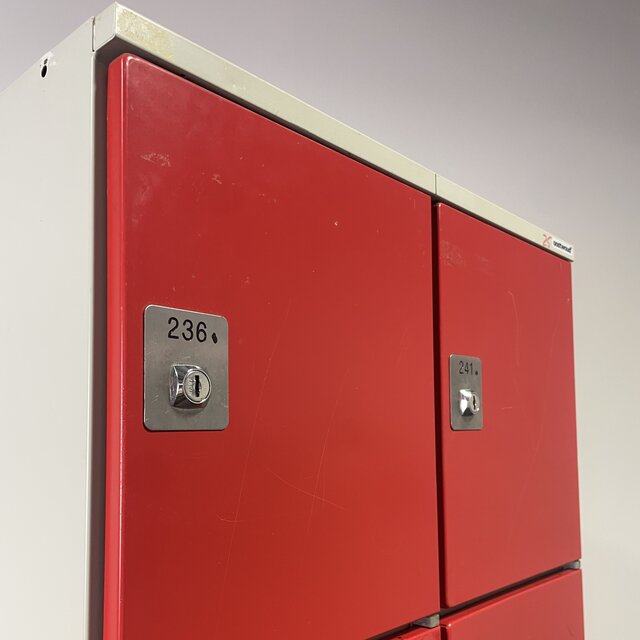 Lockerkast 10-deurs - Rood | 196 x 60 x 50 cm