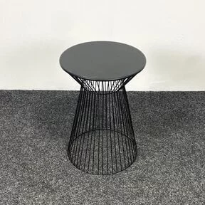 Bijzettafel - Zwart Metaal | Ø 33 cm