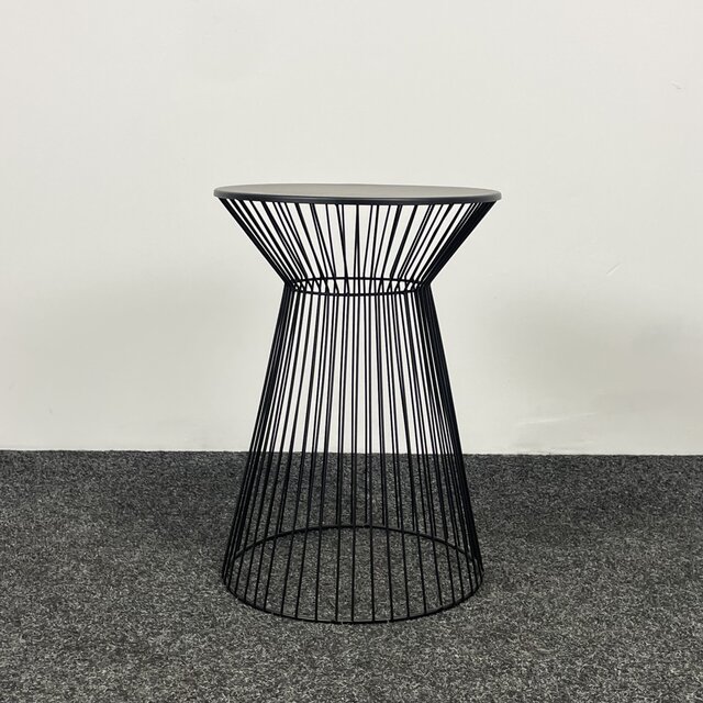 Bijzettafel - Zwart Metaal | Ø 33 cm