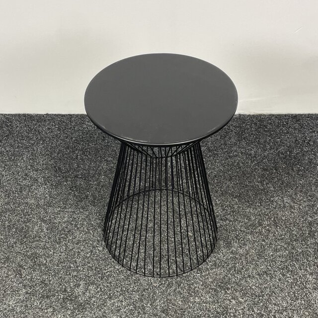 Bijzettafel - Zwart Metaal | Ø 33 cm