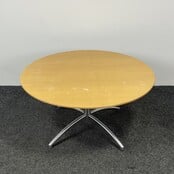 Ronde Salontafel - Houten Blad |  Ø 105 cm