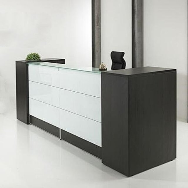 Receptiebalie Manager XL - Donker Eiken