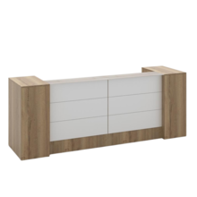 Receptiebalie Manager XL - Natuur Eiken