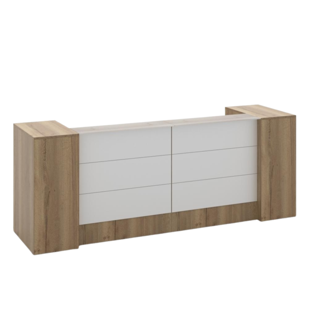 Receptiebalie Manager XL - Natuur Eiken