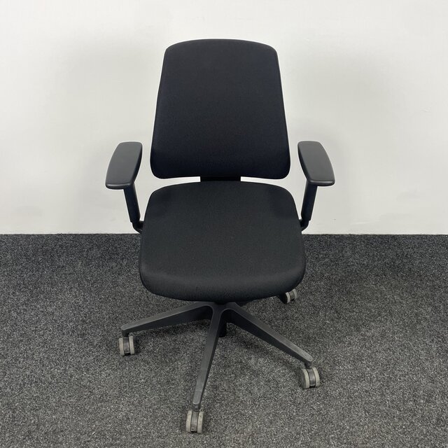 Zwarte Bureaustoel - Zwart Voetkruis