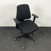 Zwarte Bureaustoel - Zwart Voetkruis