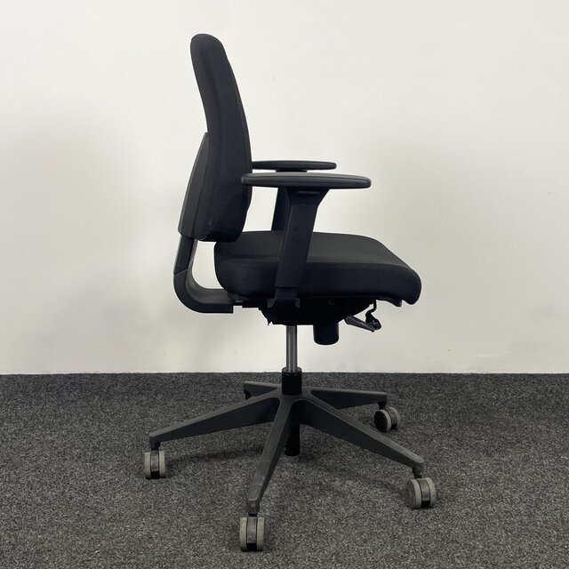 Zwarte Bureaustoel - Zwart Voetkruis