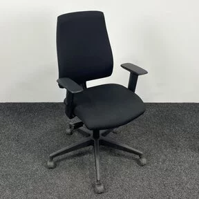 Bureaustoel - Zwarte stoffering & Voetkruis