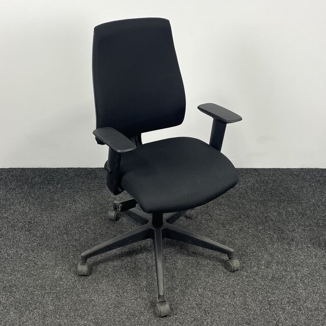 Bureaustoel - Zwarte stoffering & Voetkruis