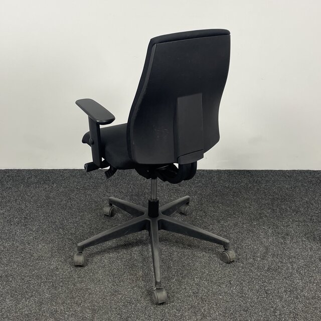 Bureaustoel - Zwarte stoffering & Voetkruis