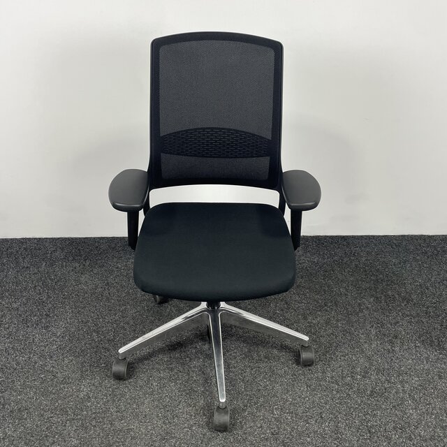 Bureaustoel Gispen Zinn - Zwart / Chroom