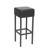 Barkruk Cubes Zwart - Zwart Frame