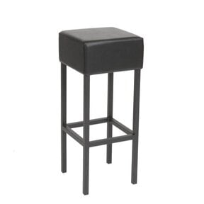 Barkruk Cubes Zwart - Zwart Frame