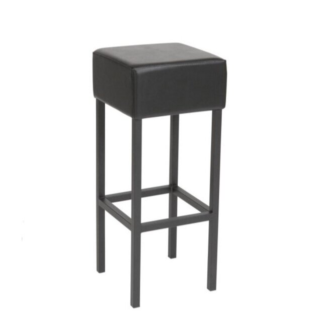 Barkruk Cubes Zwart - Zwart Frame