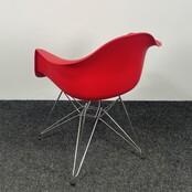 Rode Kuipstoel - Chroom Onderstel